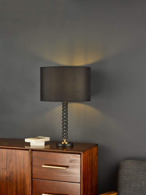 Emani Table Lamp Black Aged Gold Base Only - Image 6