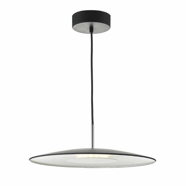 Enoch Pendant LED Black & Stainless Steel - Image 4