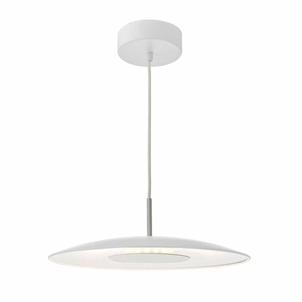 Enoch Pendant LED White & Stainless Steel - Image 4