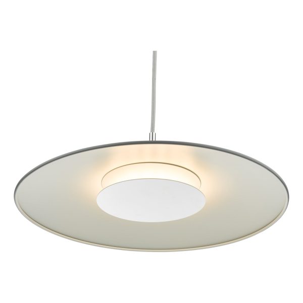 Enoch 1 Light Single LED Pendant Matt Grey - Image 3