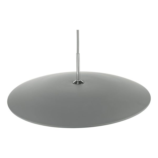 Enoch 1 Light Single LED Pendant Matt Grey - Image 4