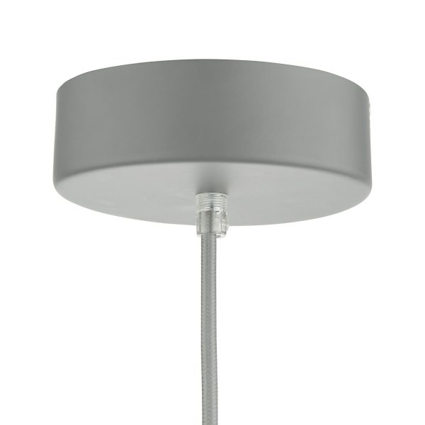 Enoch 1 Light Single LED Pendant Matt Grey - Image 5