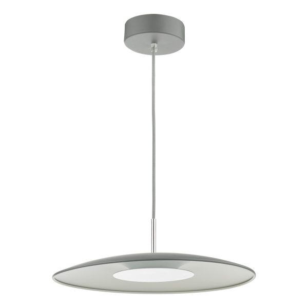 Enoch 1 Light Single LED Pendant Matt Grey - Image 7