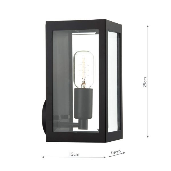 Era Outdoor Wall Bracket Light Black IP44 - Image 5