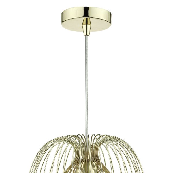 Ero 1 Light Pendant Gold