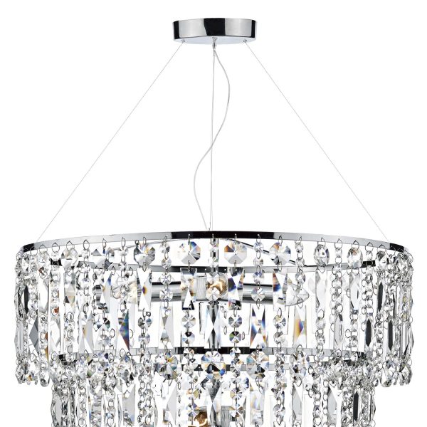 Escala 6 Light Round Crystal Pendant - Image 3