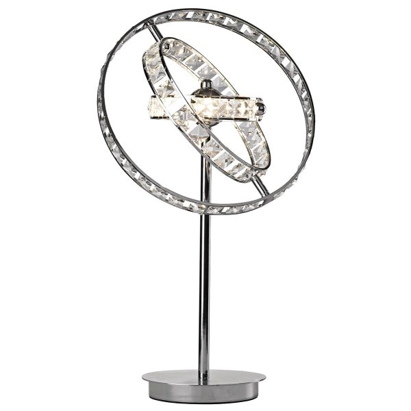 Eternity 4 Light Table Lamp Polished Chrome Crystal - Image 4