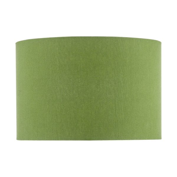 Etzel Green Linen Drum Shade 30cm