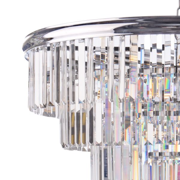 Eulalia 12 Light Chandelier Polished Chrome Crystal - Image 2