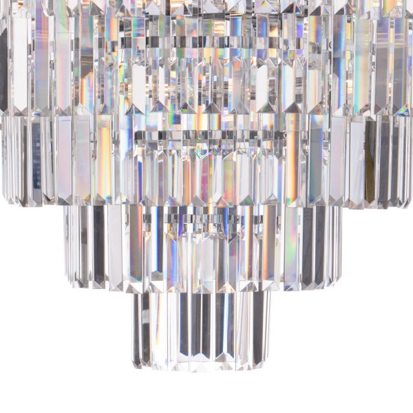 Eulalia 12 Light Chandelier Polished Chrome Crystal - Image 3