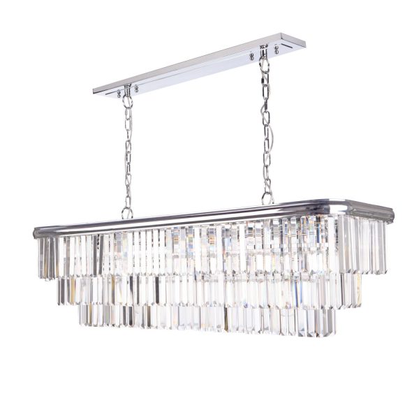 Eulalia 10 Light Chandelier Polished Chrome Crystal - Image 2