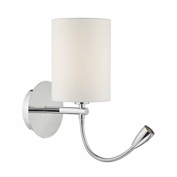 Feta Wall Light LED Polished Chrome Base Only - Image 3