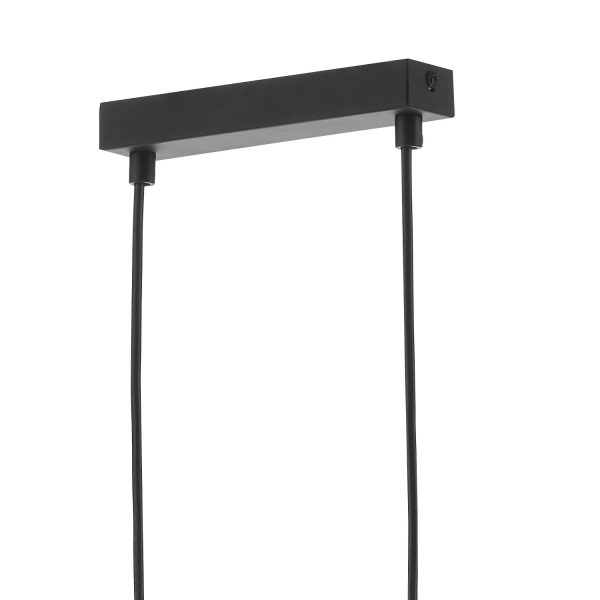 Feya 3 Light Bar Matt Black Opal Glass - Image 7