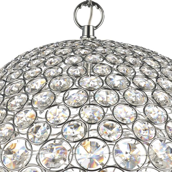 Fiesta 5 Light 35CM Pendant Polished Chrome - Image 2