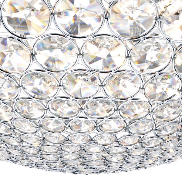 Fiesta 8 Light 50CM Pendant Polished Chrome