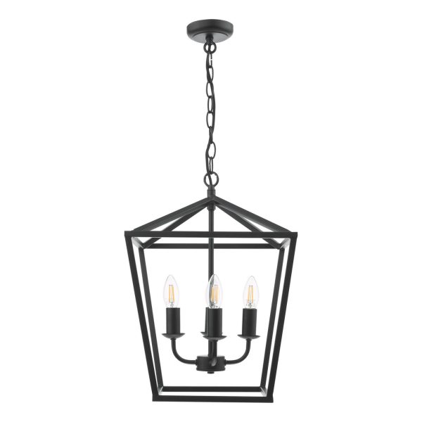 Fionn 4 Light Pendant Matt Black - Image 2