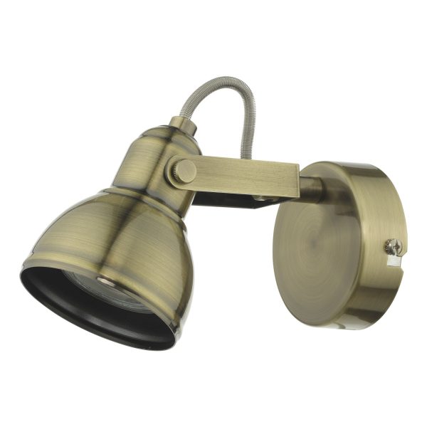 Fothergill Single Spotlight Antique Brass - Image 2