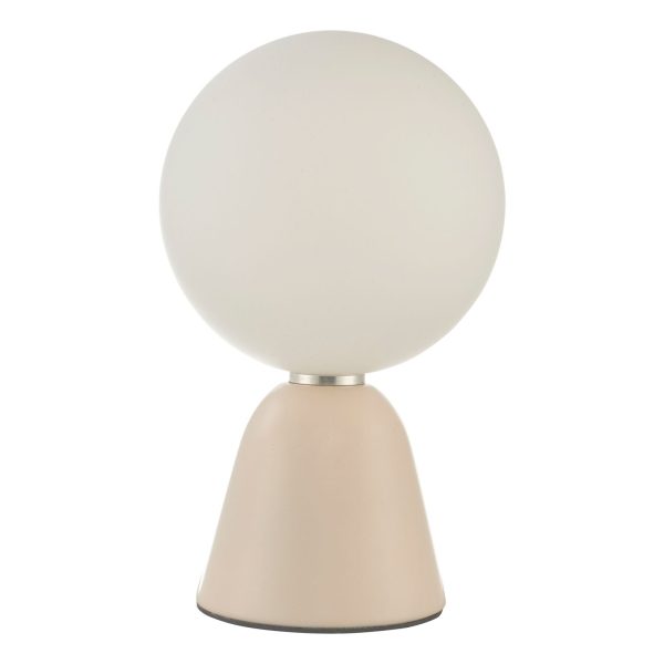 Francesca Table Lamp Pink Opal Glass - Image 2