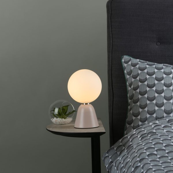 Francesca Table Lamp Pink Opal Glass - Image 5