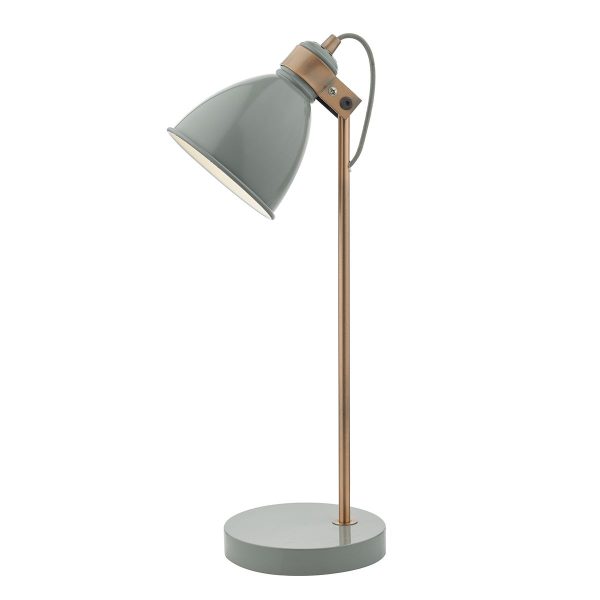 Frederick Task Lamp Grey & Copper - Image 3