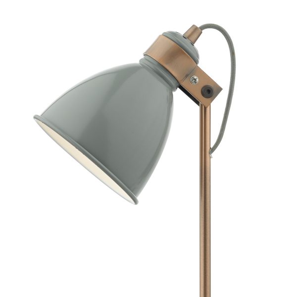 Frederick Task Lamp Grey & Copper - Image 2