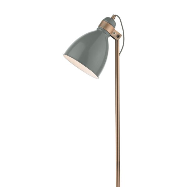 Frederick Floor Lamp Grey & Copper - Image 2