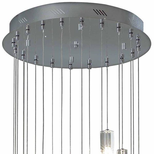 GALILEO 20lt Cluster Pendant Polished Chrome LED 2M Drop - Image 3