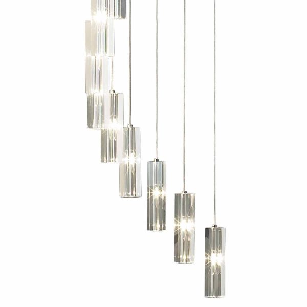 GALILEO 20lt Cluster Pendant Polished Chrome LED 2M Drop