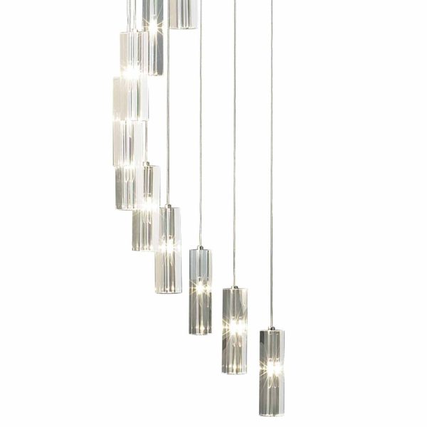 GALILEO 20lt Cluster Pendant Polished Chrome LED 3M Drop - Image 2