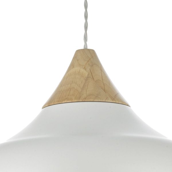 Gaucho 1 Light Pendant White - Image 2