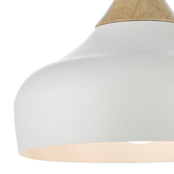 Gaucho 1 Light Pendant White - Image 3