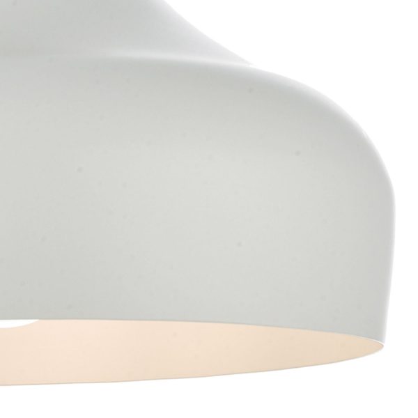 Gaucho 1 Light Pendant White - Image 4