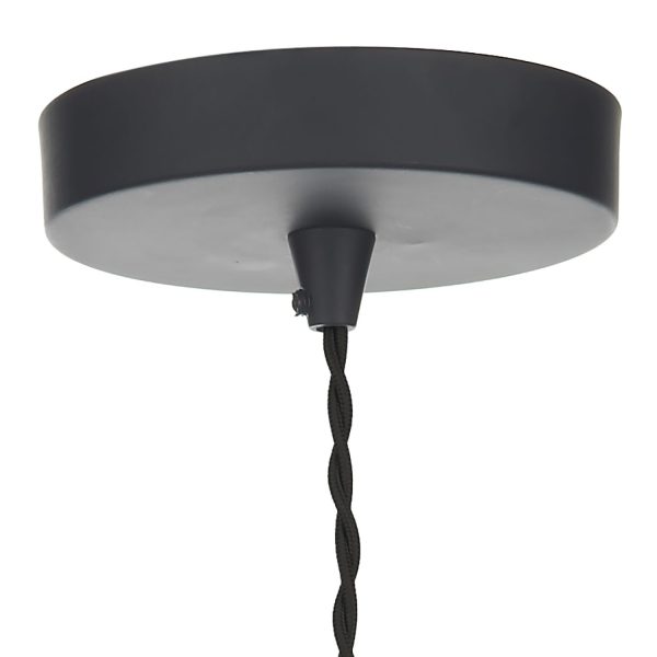 Gaucho 1 Light Pendant Black - Image 3