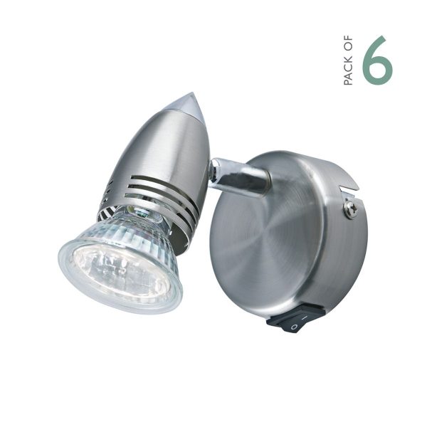 Gemini Single Wall Bracket Satin Chrome - Image 3