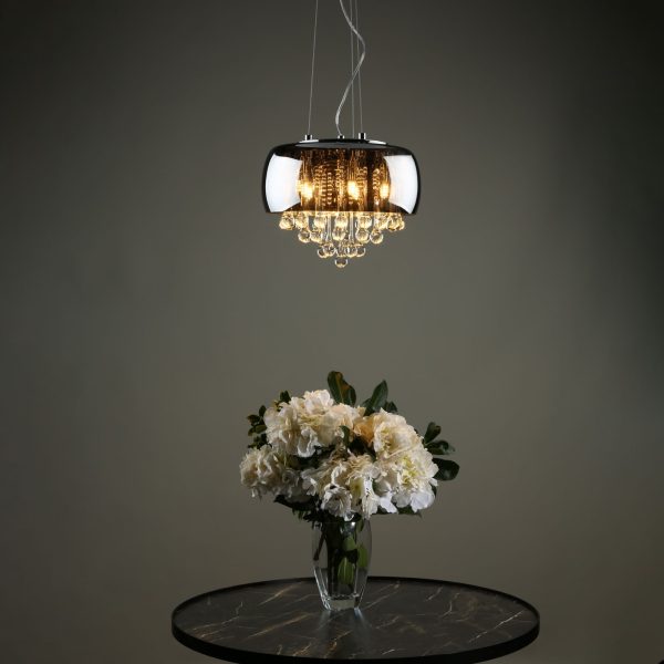 Giselle 5lt Pendant Smoked & Clear Glass - Image 5