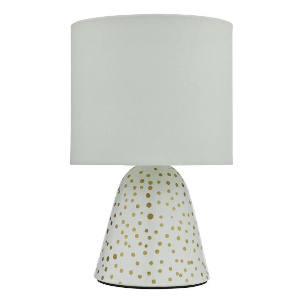 Glenda Ceramic Table Lamp White With Shade (Twin Pack) - Image 3