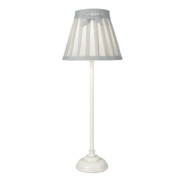 Grace Table Lamp Antique White complete with Shade - Image 3