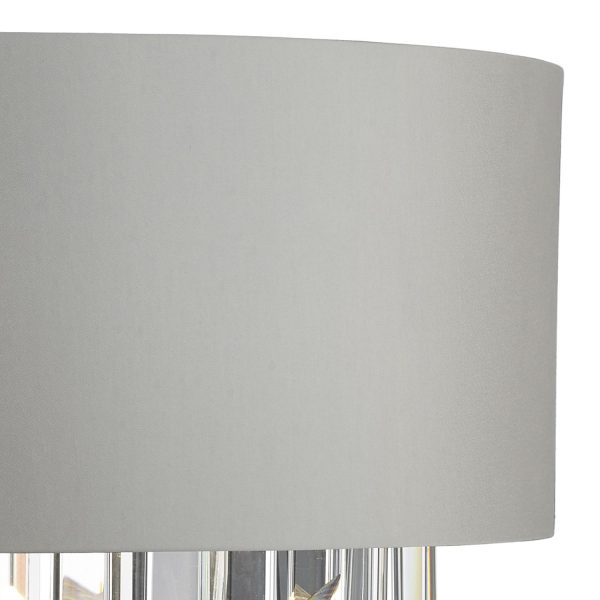 Halle Wall Light Grey & Crystal Cw Shade - Image 4