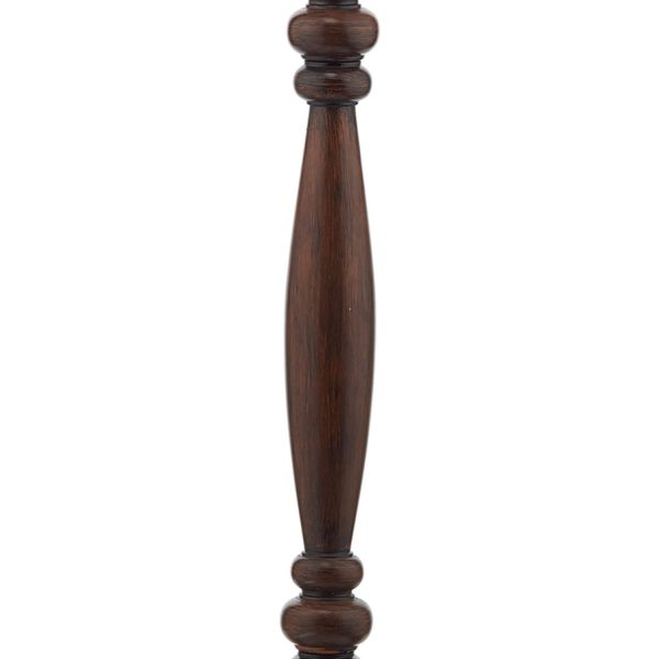 Hayward Floor Lamp Dark Wood With Shade - Image 5