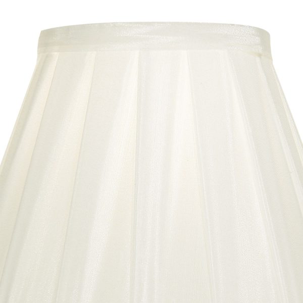 Hazel Touch Table Lamp Satin Chrome Crystal complete with Shade