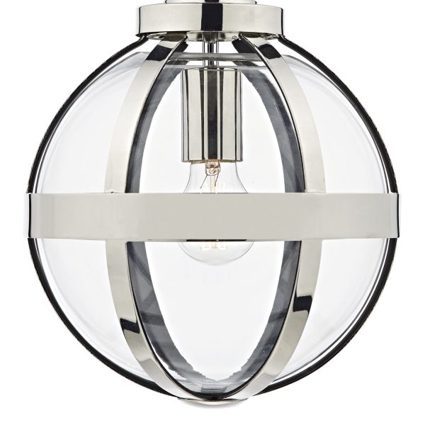 Heath 1 Light Pendant Polished Nickel