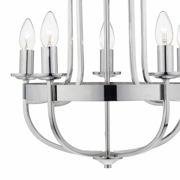 Heythrope 5 Light Pendant Polished Nickel - Image 2