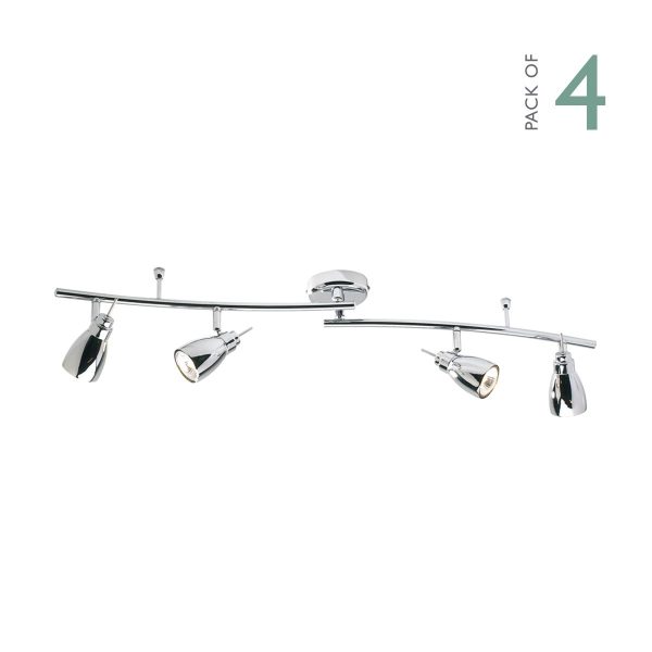 Houston GU10 4 Light Swivel Polished Chrome - Image 4