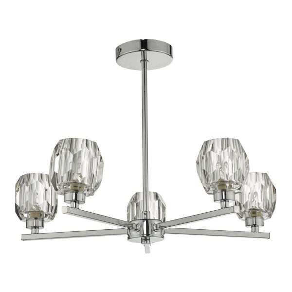 Idina 5 Light Semi Flush Polished Chrome - Image 2