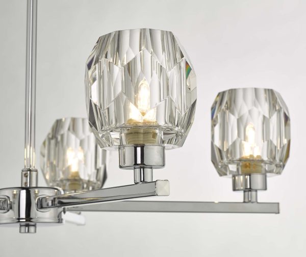 Idina 5 Light Semi Flush Polished Chrome - Image 3