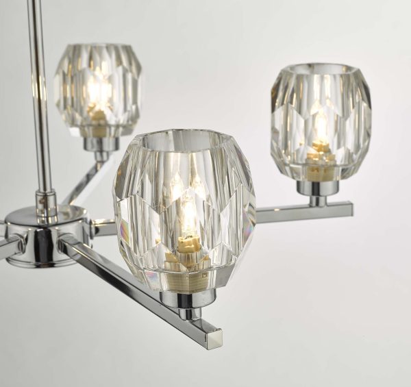 Idina 5 Light Semi Flush Polished Chrome - Image 4