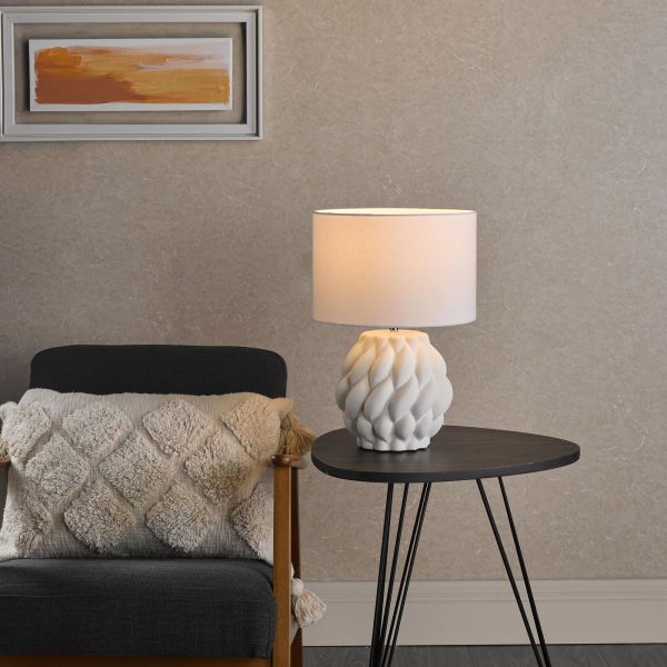 Idonia Table Lamp White With Shade - Image 6