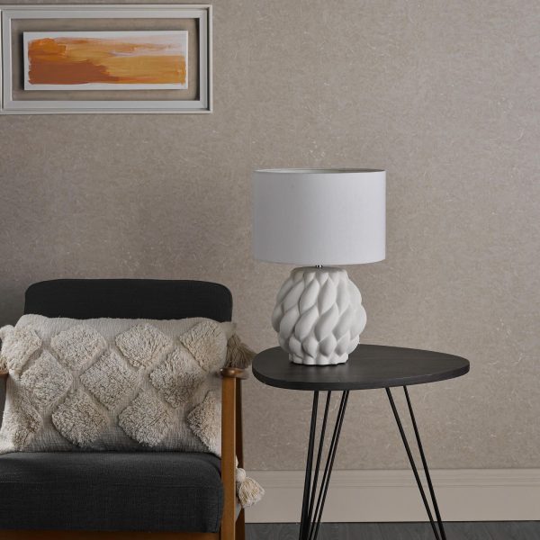 Idonia Table Lamp White With Shade - Image 7