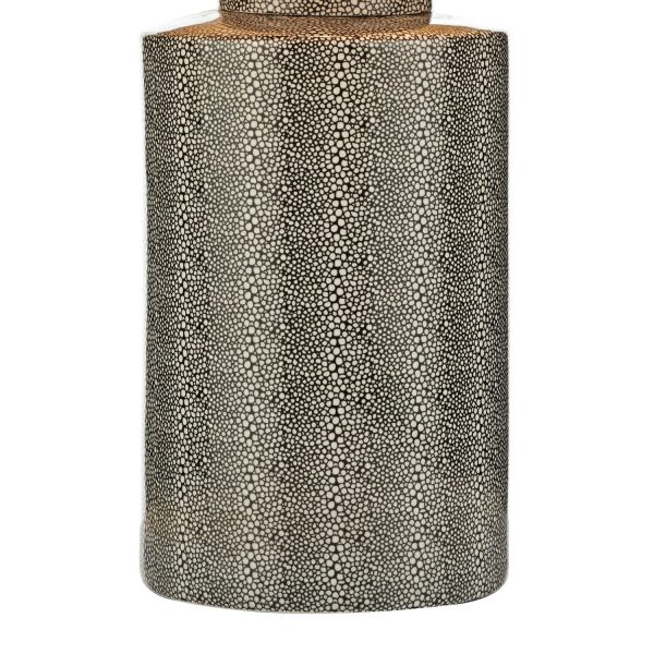 Igor Table Lamp Grey Shagreen With Shade - Image 2