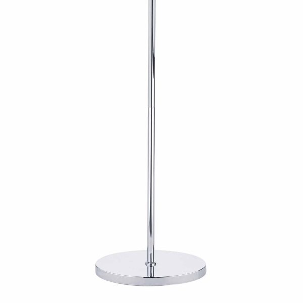 Innsbruck Floor Lamp Polished Chrome c/w Ivory Shade - Image 2